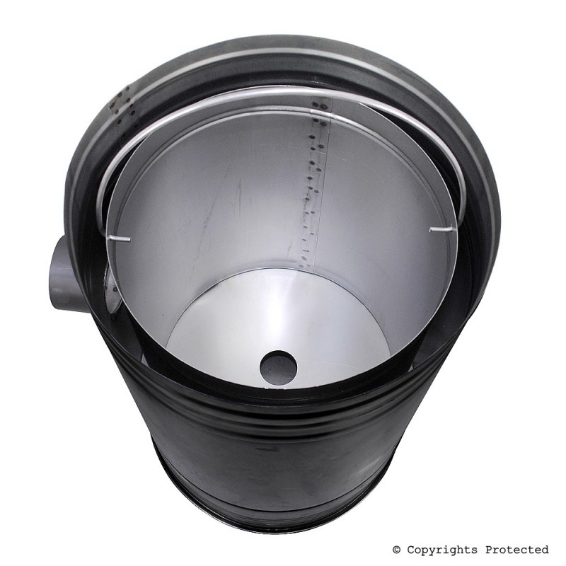 Black Sawdust Burner