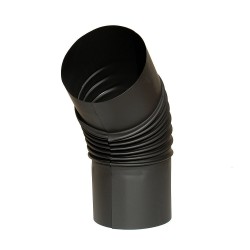 Black Steel Flue Elbow - 45°