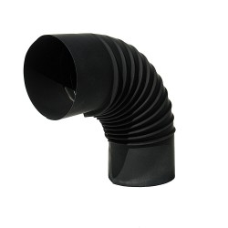 Black Steel Flue Elbow - 90°